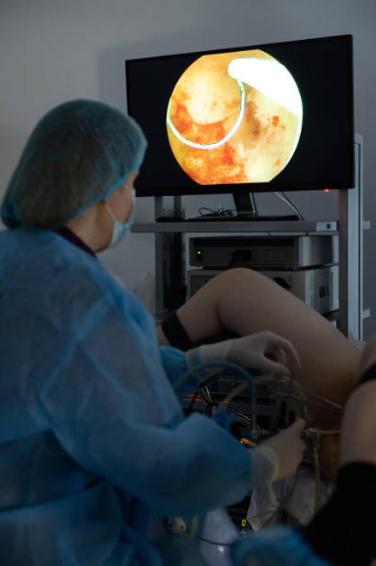 Isterosalpingografia in corso - Bio-Clinic Sassari